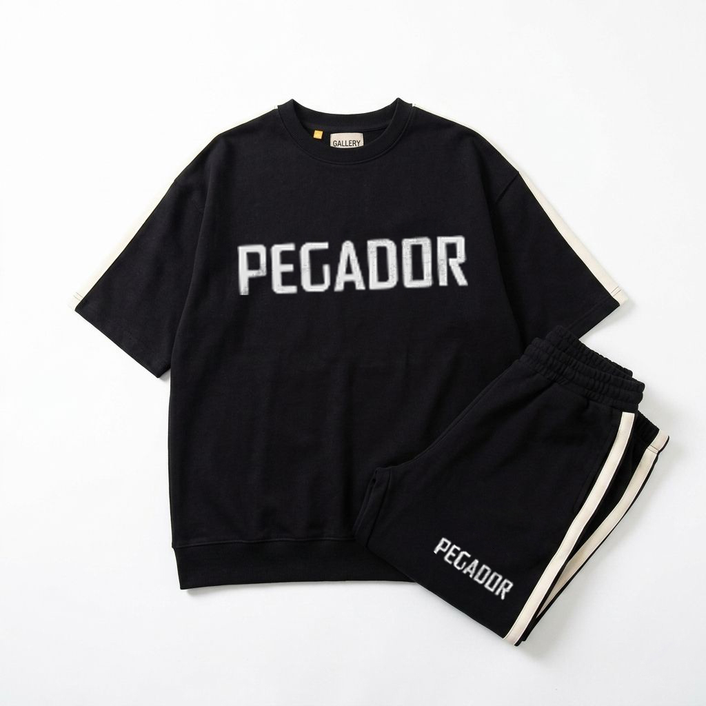 ست تیشرت و شلوار مردانه بنگال کش مدل Pegador-مشکی