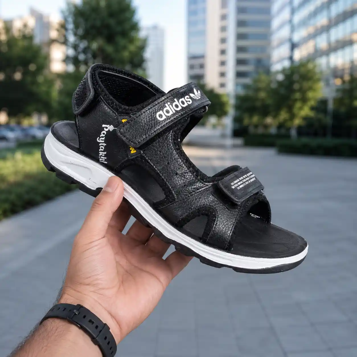کفش صندل مردانه مدل Adidas-مشکی